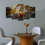 Wallity Set de 5 Piezas de Pintura Decorativa de MDF Multicolor